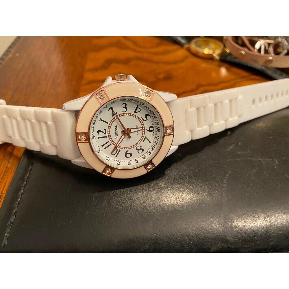 Women's 40mm Rose Gold Tone Accented Watch, Crystal Accents